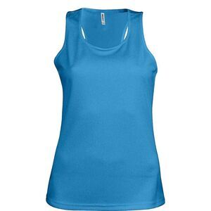 Kariban Proact Womens/Ladies Sleeveless Sports / Training Vest / Aqua Blue